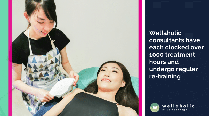 Wellaholic consultants have each clocked over 1000 treatment hours and undergo regular re-training 